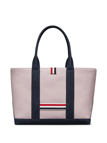  Thom Browne Kids Stripe-detailing Tote Bag - Pink 
