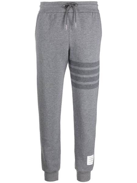  Thom Browne Knitted Side-stripe Track Pants - Grey 