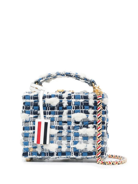  Thom Browne Mini Denim Pouf Tweed Bag - Blue 