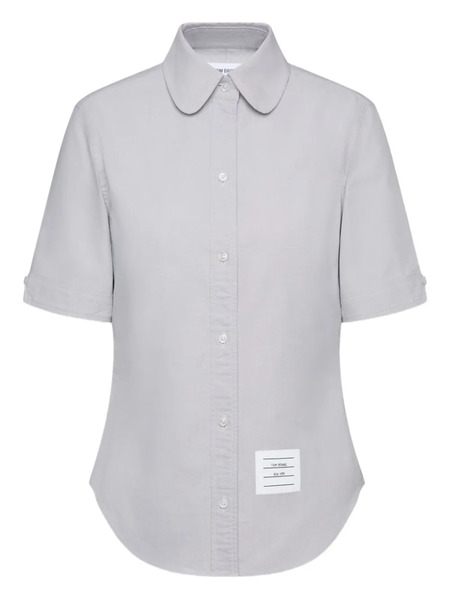  Thom Browne Oxford Short-sleeve Shirt - Grey 