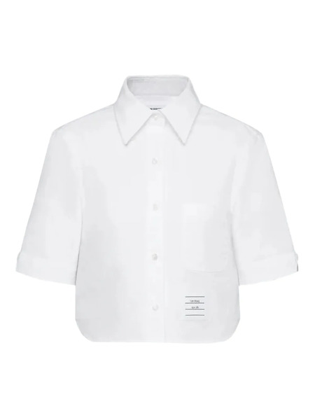  Thom Browne Oxford Short-sleeve Shirt - White 