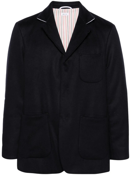  Thom Browne Padded Cashmere Shirt Jacket - Blue 