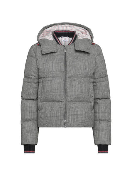  Thom Browne Patterned Hooded Jacket - Grey 
