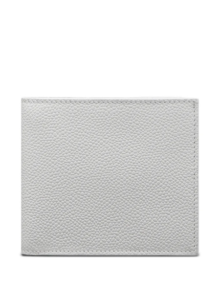  Thom Browne Pebble-grain Bifold Wallet - White 