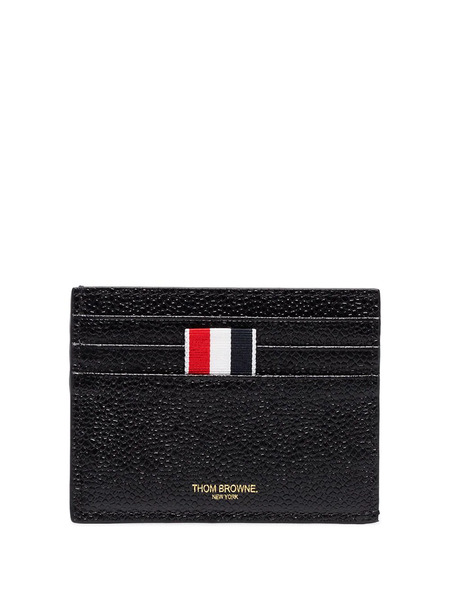  Thom Browne Pebbled-leather Card Holder - Black 