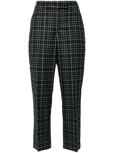  Thom Browne Plaid-check Tailored Trousers - Grey 