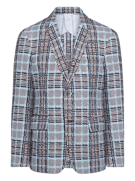  Thom Browne Plaid-patterned Blazer - Blue 