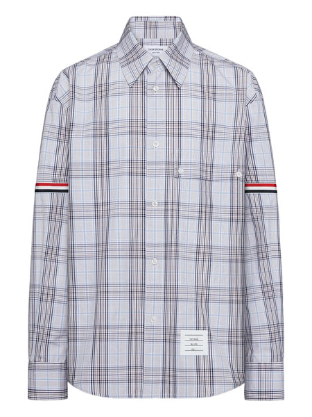  Thom Browne Plaid-patterned Shirt - Blue 