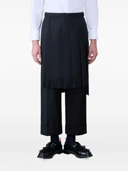  Thom Browne Pleated-panel Trousers - Black 