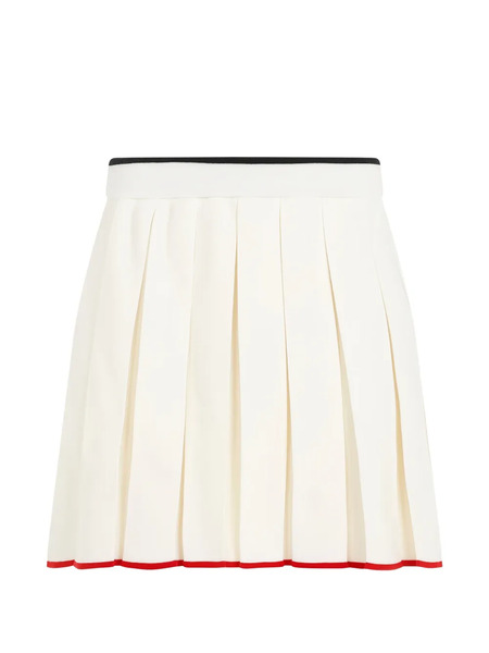  Thom Browne Pleated Striped-detail Mini Skirt - Neutrals 