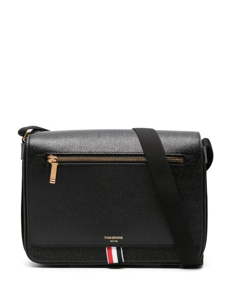  Thom Browne Reporter Messenger Bag - Black 