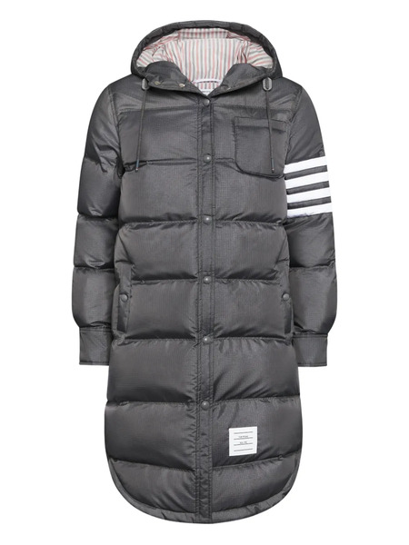  Thom Browne Ripstop 4-bar Parka - Grey 