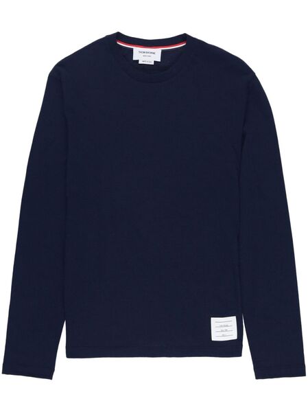  Thom Browne Round-neck Knit Jumper - Blue 