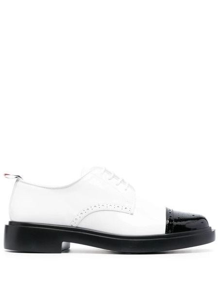  Thom Browne Rwb Contrasting Toecap Brogues - White 