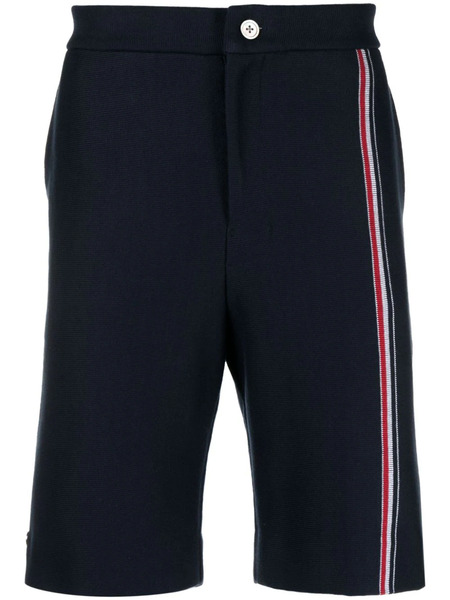  Thom Browne Rwb Stripe Bermuda Shorts - Blue 