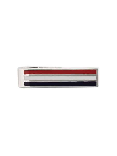  Thom Browne Rwb-stripe Tie Bar - White 
