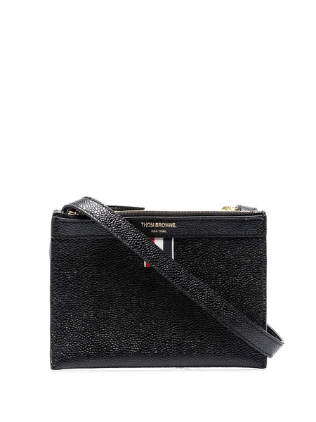  Thom Browne Rwb Tab Crossbody Bag - Black 