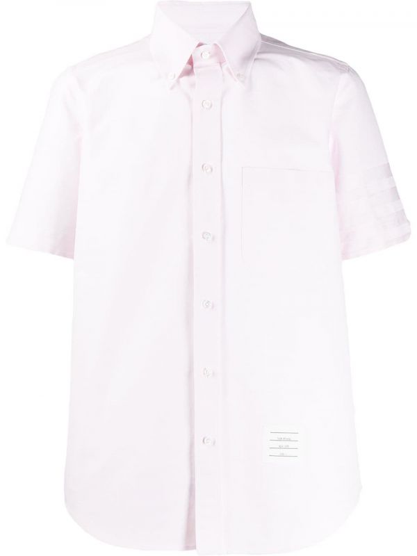  Thom Browne Satin Weave 4-bar Shirt - Pink 