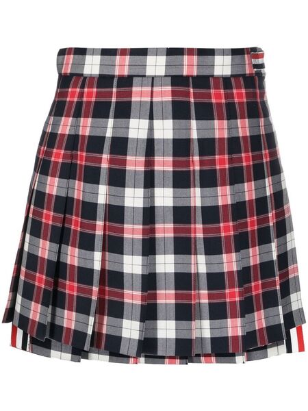  Thom Browne School Uniform Twill Mini Skirt - Blue 