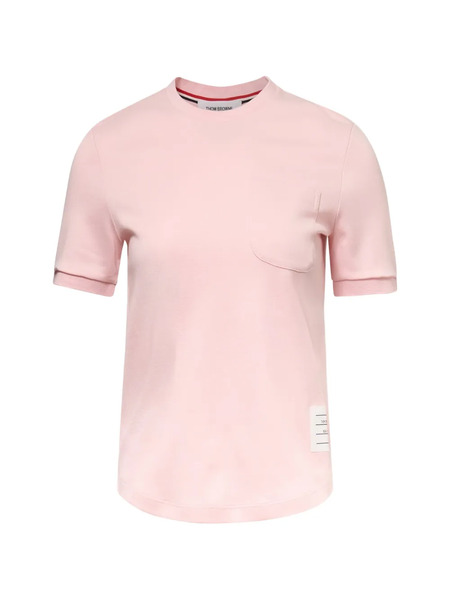  Thom Browne Short-sleeve Chest-pocket T-shirt - Pink 