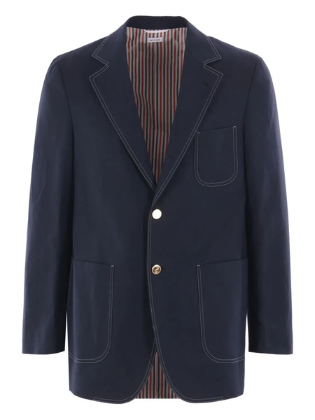  Thom Browne Single-breasted Blazer - Blue 