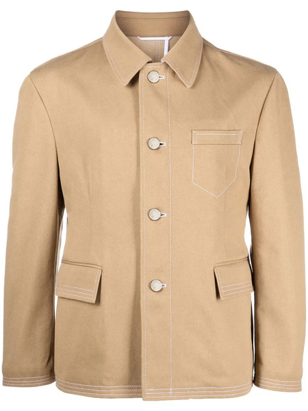  Thom Browne Single-breasted Coat - Neutrals 
