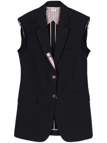  Thom Browne Single-breasted Waistcoat - Blue 