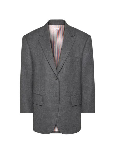  Thom Browne Single-breasted Wool Blazer - Grey 