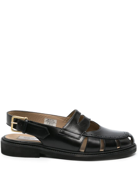  Thom Browne Slingback Cut-out Sandals - Black 