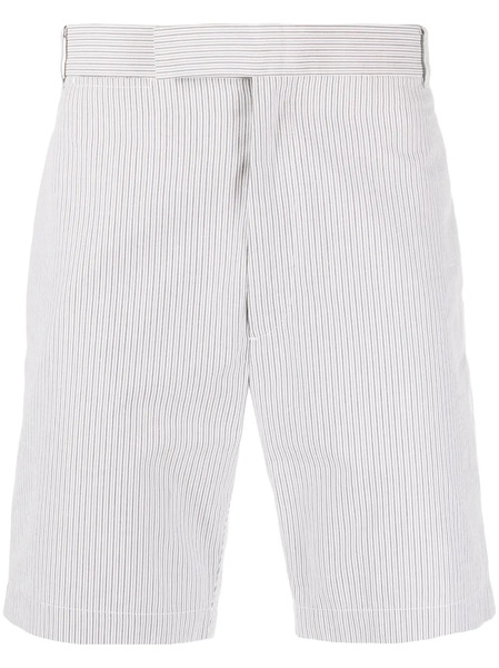  Thom Browne Stripe-pattern Tailored Shorts - Grey 