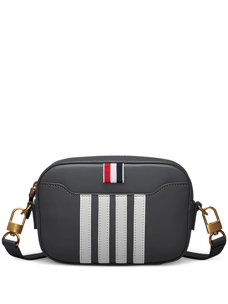  Thom Browne Stripe Satchel Bag - Grey 