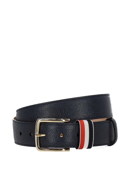  Thom Browne Striped Buckle Belt - Blue 