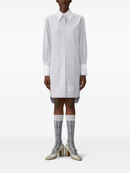  Thom Browne Striped Mini Dress - Grey 