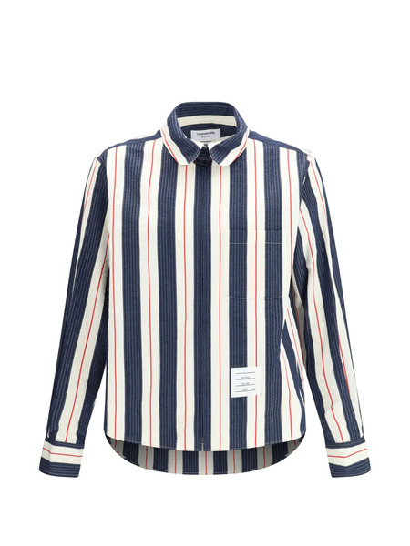  Thom Browne Striped-pattern Shirt - Blue 