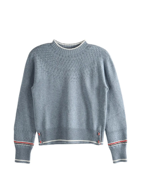  Thom Browne Striped Sweater - Blue 