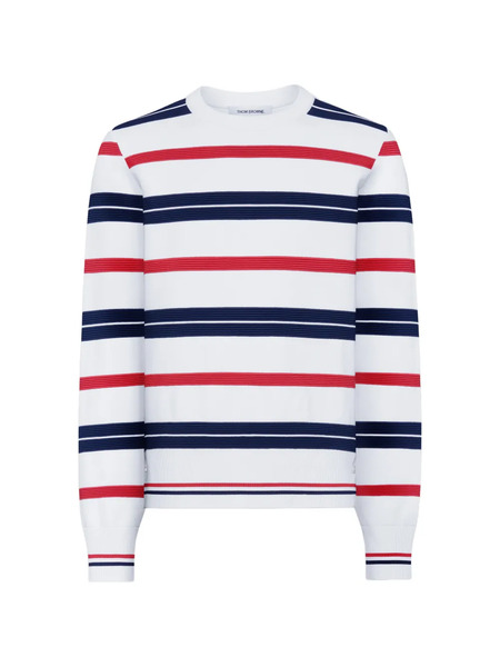  Thom Browne Striped Sweater - White 