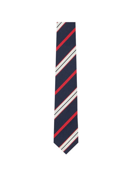  Thom Browne Striped Tie - Blue 