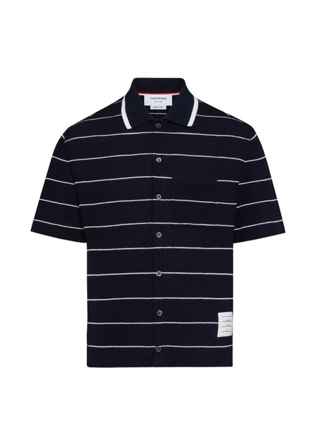  Thom Browne Stripepattern Short-sleeve Shirt - Blue 