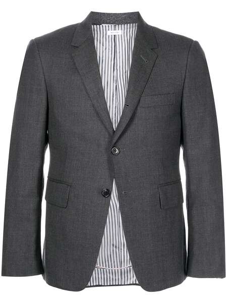 Thom Browne Super 120s Single-breasted Blazer - Grey 
