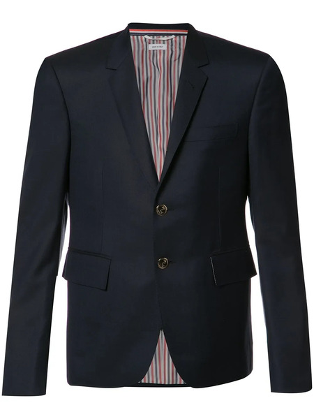  Thom Browne Super 120s Single-breasted Wool Blazer - Blue 