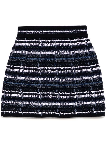  Thom Browne Tweed Mini Skirt - Blue 