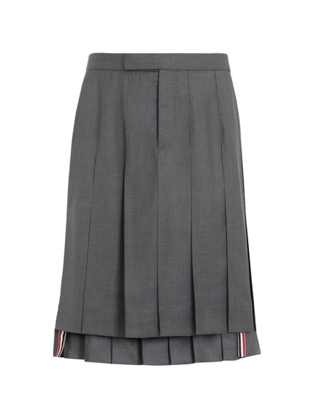  Thom Browne Twill Midi Skirt - Grey 