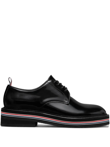  Thom Browne Uniform Leather Derby Shoes - Black 