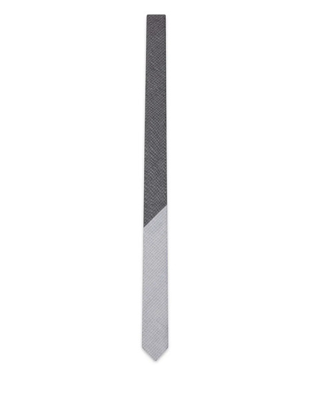  Thom Browne University Stripe Tie - Grey 