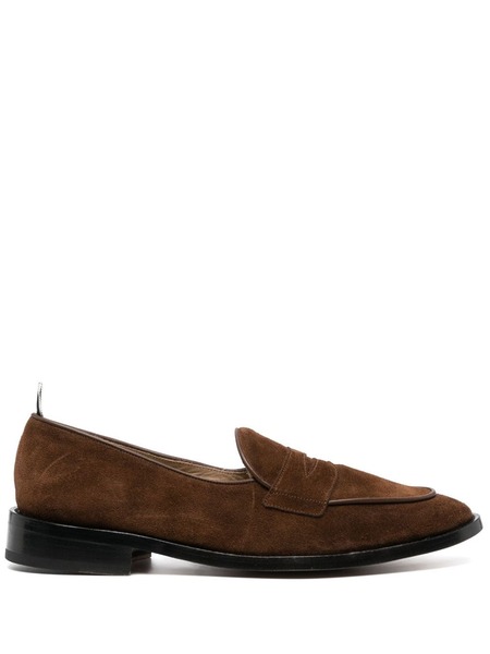  Thom Browne Varsity Suede Penny Loafers 