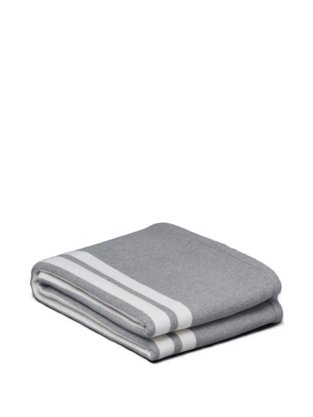  Thom Browne Virgin Wool-cashmere Throw - Grey 