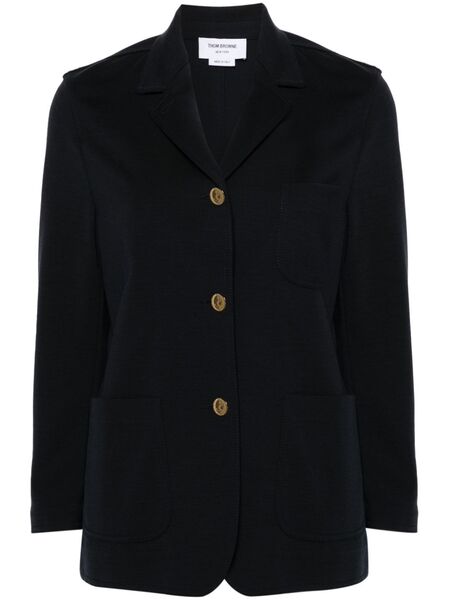  Thom Browne Wool Single-breasted Blazer - Blue 