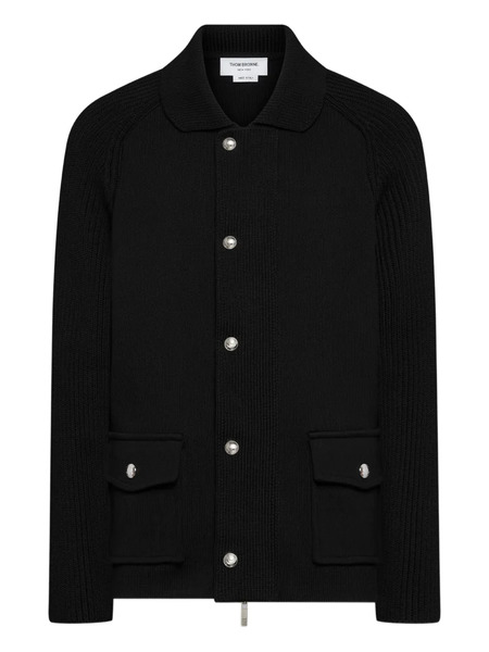  Thom Browne Zip-fastening Flap-pockets Shirt Jacket - Black 