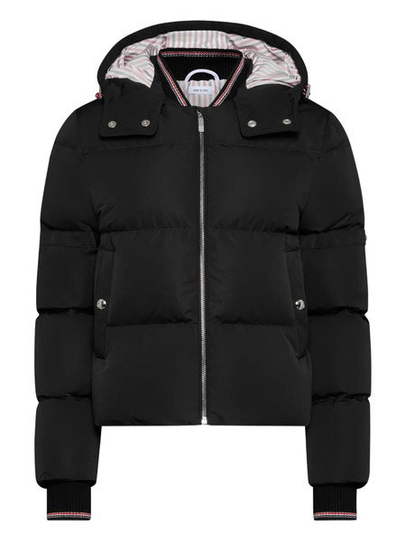  Thom Browne Zip-up Down Jacket - Black 