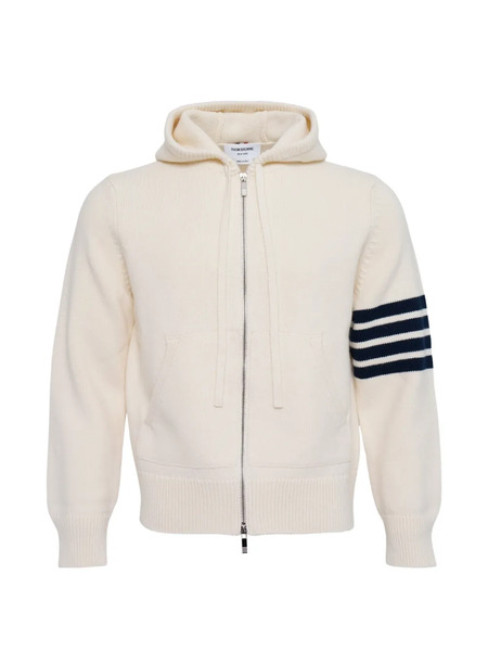  Thom Browne Zip-up Hoodie - Neutrals 